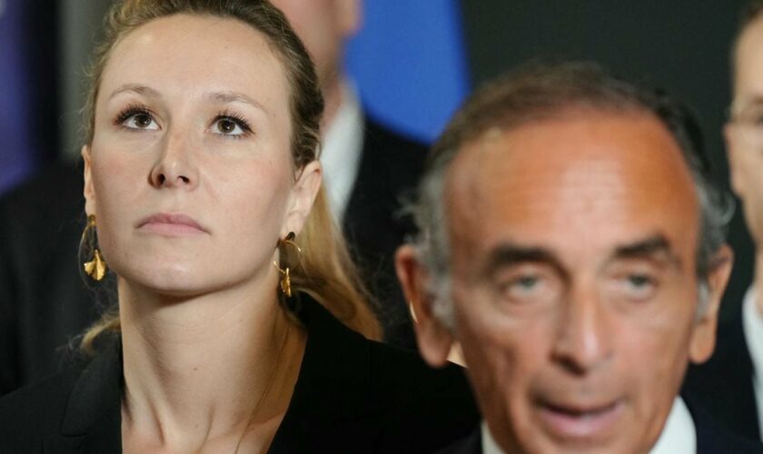 Marion-Marechal Le Pen et Eric Zemmour le 7 mai 2024 à Paris.