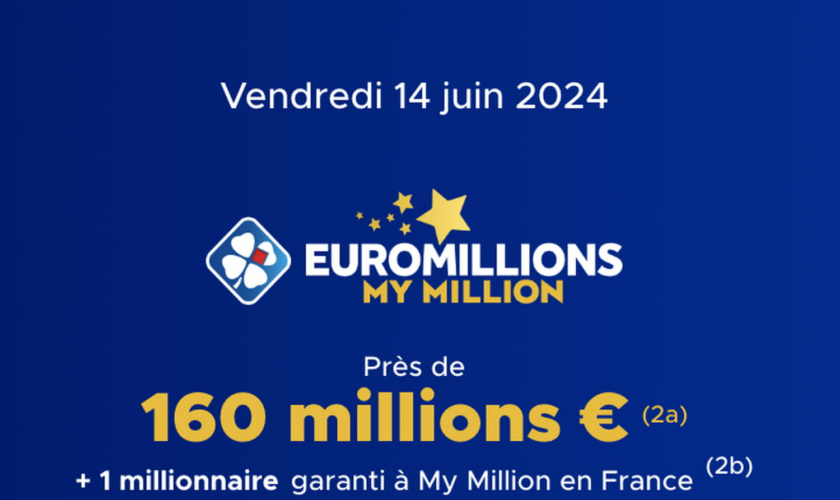 Résultat Euromillions (FDJ) : le tirage de ce vendredi 14 juin 2024 [EN LIGNE]