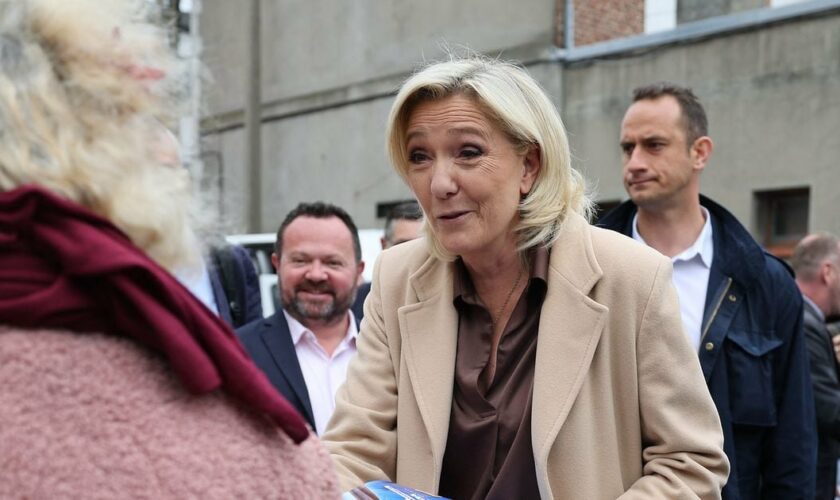 Marine Le Pen le 14 juin 2024 à Henin-Beaumont