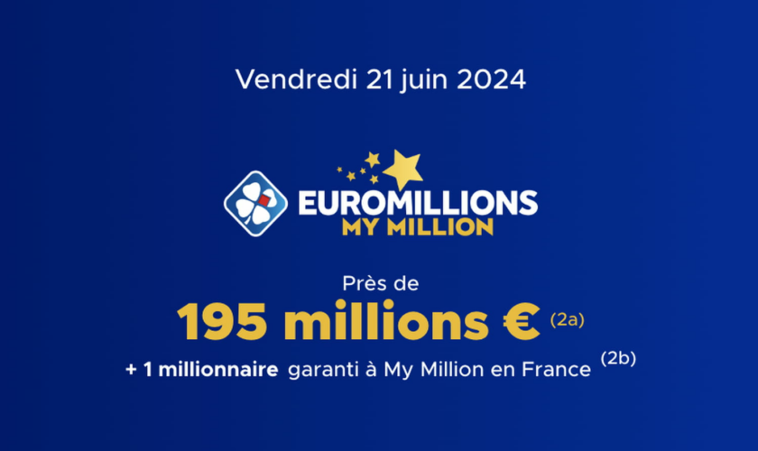 Résultat Euromillions (FDJ) : le tirage de ce vendredi 21 juin 2024 [EN LIGNE]
