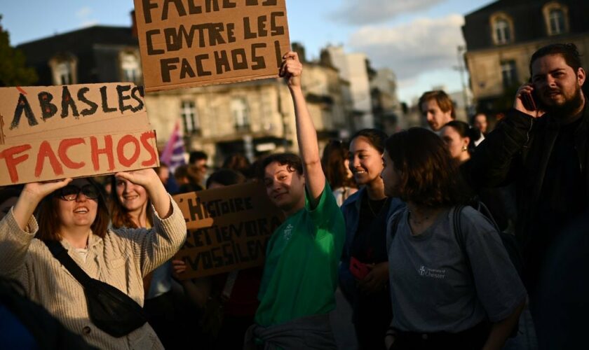 Manifestation contre l'extrême droite à Bordeaux, le 15 juin 2024