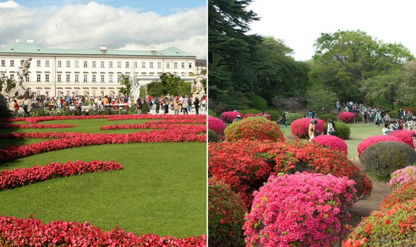 2 of the most beautiful gardens in the world are in the US, the others are scattered across the globe