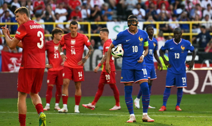 France-Pologne : malgré un but de Kylian Mbappé, les Bleus terminent à la deuxième place du groupe D