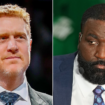 Kendrick Perkins calls Brian Scalabrine 'coward' after former teammate claims he's banned from Celtics parade