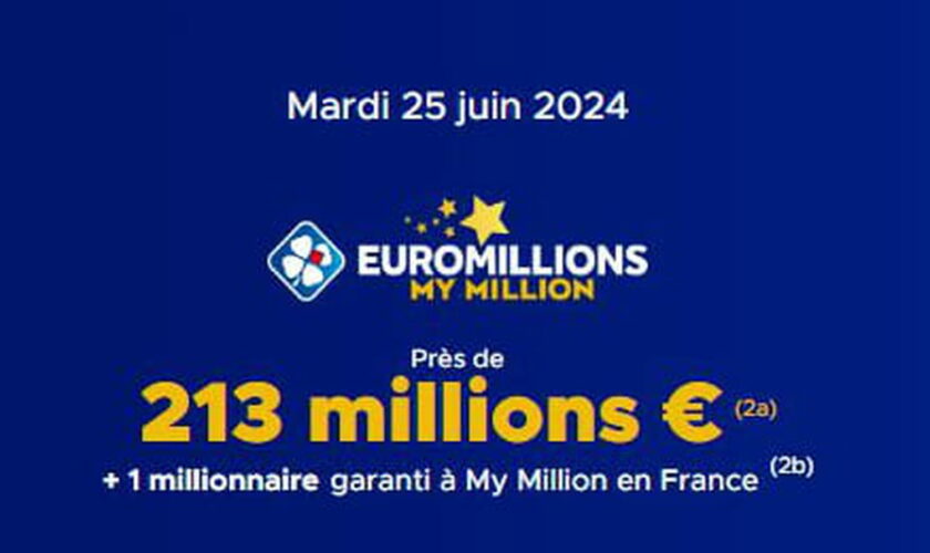 Résultat Euromillions (FDJ) : le tirage de ce mardi 25 juin 2024 [EN LIGNE]