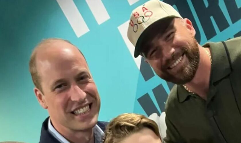Prince William and Travis Kelce Pic: Taylor Swift/Instagram