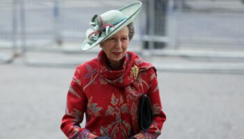 Anne, Princess Royal walks to attend the annual Commonwealth Day service at Westminster Abbey