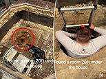 Couple discovers creepy hidden tunnel under their Michigan home - before realizing fascinating reason it was dug