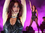 'Don't turn up to glasto and mime': Dua Lipa is slammed by Glastonbury viewers as they claim she isn't singing live while headlining the iconic festival for the first time