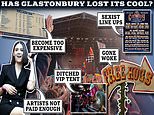 Has Glastonbury lost its cool? Festival went from summer's hottest event to being overshadowed by the Eras tour - amid criticism over expensive drinks, 'sexist' and 'boring' line-ups and younger people being priced out