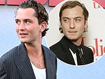 Jude Law's lookalike son Rafferty looks the spitting image of his actor father in his noughties heyday as he sports a relaxed pinstripe suit and gelled hair