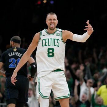 Kristaps Porzingis returns to power Celtics’ blowout in NBA Finals opener