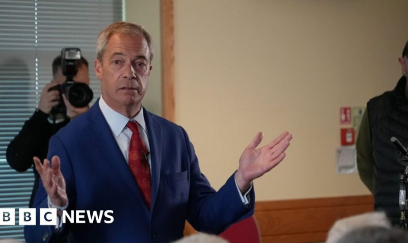 Man charged after objects thrown at Nigel Farage