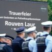 Nach Messerangriff: Zehntausende bei Trauerfeier in Mannheim für getöteten Polizisten Rouven Laur