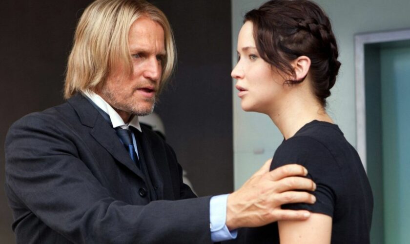 Woody Harrelson und Jennifer Lawrence in "Die Tribute von Panem - The Hunger Games".