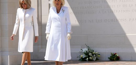 Protokoll-Panne bei D-Day-Gedenken in Frankreich – Brigitte Macron greift nach Königin Camillas Hand