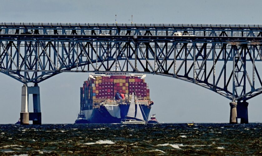 Ship arrives in Virginia three months after destroying Baltimore bridge