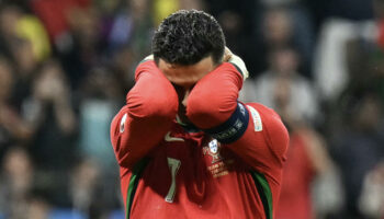 Cristiano Ronaldo en larmes à l’Euro après avoir raté son pénalty contre la Slovénie
