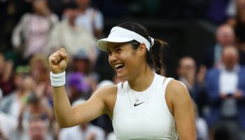 Emma Raducanu works her spell on Maria Sakkari to continue stunning Wimbledon run