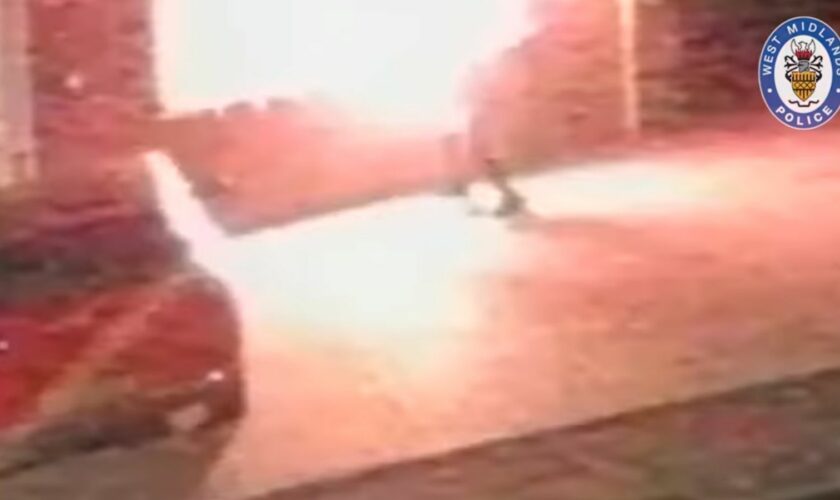 CCTV shows arson attack that left man, 26, dead
