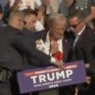 Gunshots reportedly fired at Donald Trump rally - as former president rushed off stage