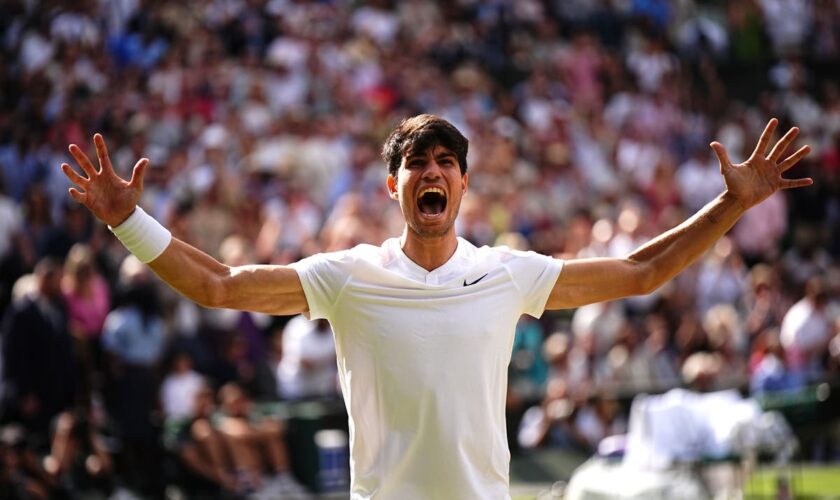 Carlos Alcaraz sets sights on ‘big three’ after retaining Wimbledon title