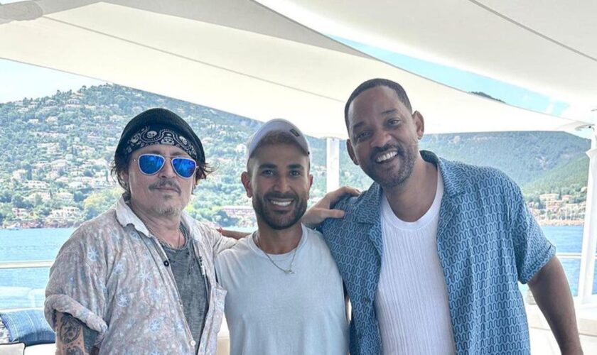 Johnny Depp and Will Smith share yacht trip before Bocelli concert appearances