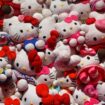 A display of Hello Kitty figures forms part of 'Cute', an exhibition exploring the idea of cuteness in contemporary culture, at Somerset House in London, Britain February 5, 2024. REUTERS/Toby Melville