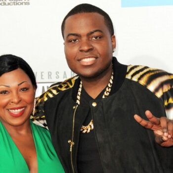 Sean Kingston, right, and his mother Janice Turner arrive at the 40th Anniversary American Music Awards on Sunday Nov. 18, 2012, in Los Angeles. (Photo by Jordan Strauss/Invision/AP)