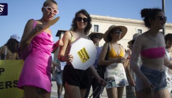 Wieder Demonstration gegen Tourismus in Spanien