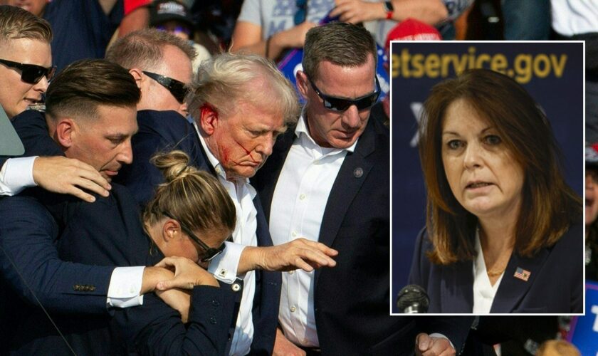 Secret Service Director Kimberly Cheatle reacts to independent review of Trump assassination plot