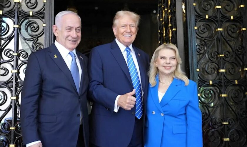 Trump attacks Kamala Harris's 'disrespectful' Gaza remarks as he hosts Netanyahu at Mar-a-Lago