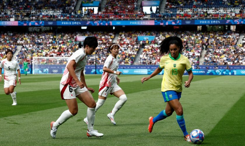 Brazil play Japan in Paris. Pic: Reuters