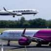 Ryanair and Wizz Air aircrafts are seen at Ferenc Liszt International Airport in Budapest, Hungary, July 9, 2024. REUTERS/Marton Monus