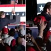 Barron Trump towers of crowds at political rally debut in Doral, Florida, as he prepares for college