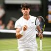 Carlos Alcaraz motors towards back-to-back Wimbledon championships as he goes two sets up against Novak Djokovic - with a star-studded crowd including Kate and Charlotte, Tom Cruise and Julia Roberts watching on