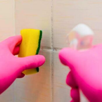 Clean away tile grout mould in 5 minutes with 2 kitchen staples - no need for bleach or vinegar