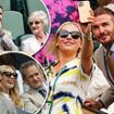 David Beckham is besieged by fans as he leads the stars in SW19 for day one of Wimbledon - but faces an awkward Centre Court reunion with Katherine Jenkins following OBE outburst after arriving with mum Sandra