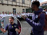 England's stars get a heroes' send-off as they wave farewell to hotel staff ahead of Sunday's huge Euro 2024 final against Spain