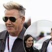Gordon Ramsay joins his daughter Holly leading the stars at the rainy final day of the British Grand Prix at Silverstone