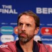 Gareth Southgate looks on during England's press conference before the Euro 2024 final