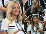 Jordan Pickford's wife Megan, Kate Kane and Tolami Benson descend on stadium in Germany as they watch their men in semi-final against The Netherlands