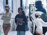 Kanye West's wife Bianca Censori goes pantless on family trip to the movies with stepdaughter North, 11, in Los Angeles