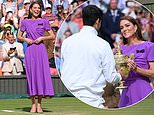 Kate Middleton presents Wimbledon trophy to Carlos Alcaraz as Spaniard wins for a second year in a row