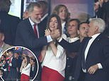 King Felipe and Infanta Sofia match in red as they show their support for Spain at Euros 2024 final in Berlin