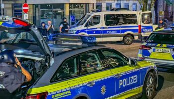 In Weingarten gibt es einen größeren Polizeieinsatz mit einem Hubschrauber, weil eine Frau wohl getötet worden ist. Foto: Fabian