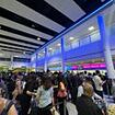 Microsoft meltdown sparks travel chaos across the UK: Huge queues form at airports with Ryanair flights grounded while trains are also axed as passengers suffer delays across the country