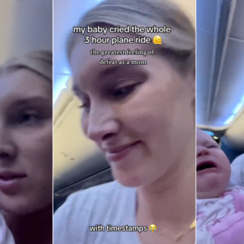 Mother divides internet after revealing her baby cried for ‘entire three-hour plane ride’