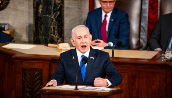 Netanyahu dismisses critics, scolds protesters in defiant speech to Congress