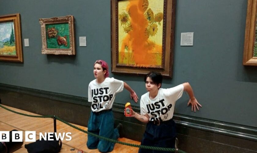 Oil protesters guilty of throwing soup on van Gogh painting